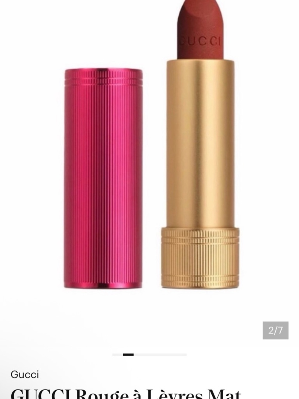 Gucci Limited Edition Matte Lipstick in Janet Rust 505 - Picture 2 of 7